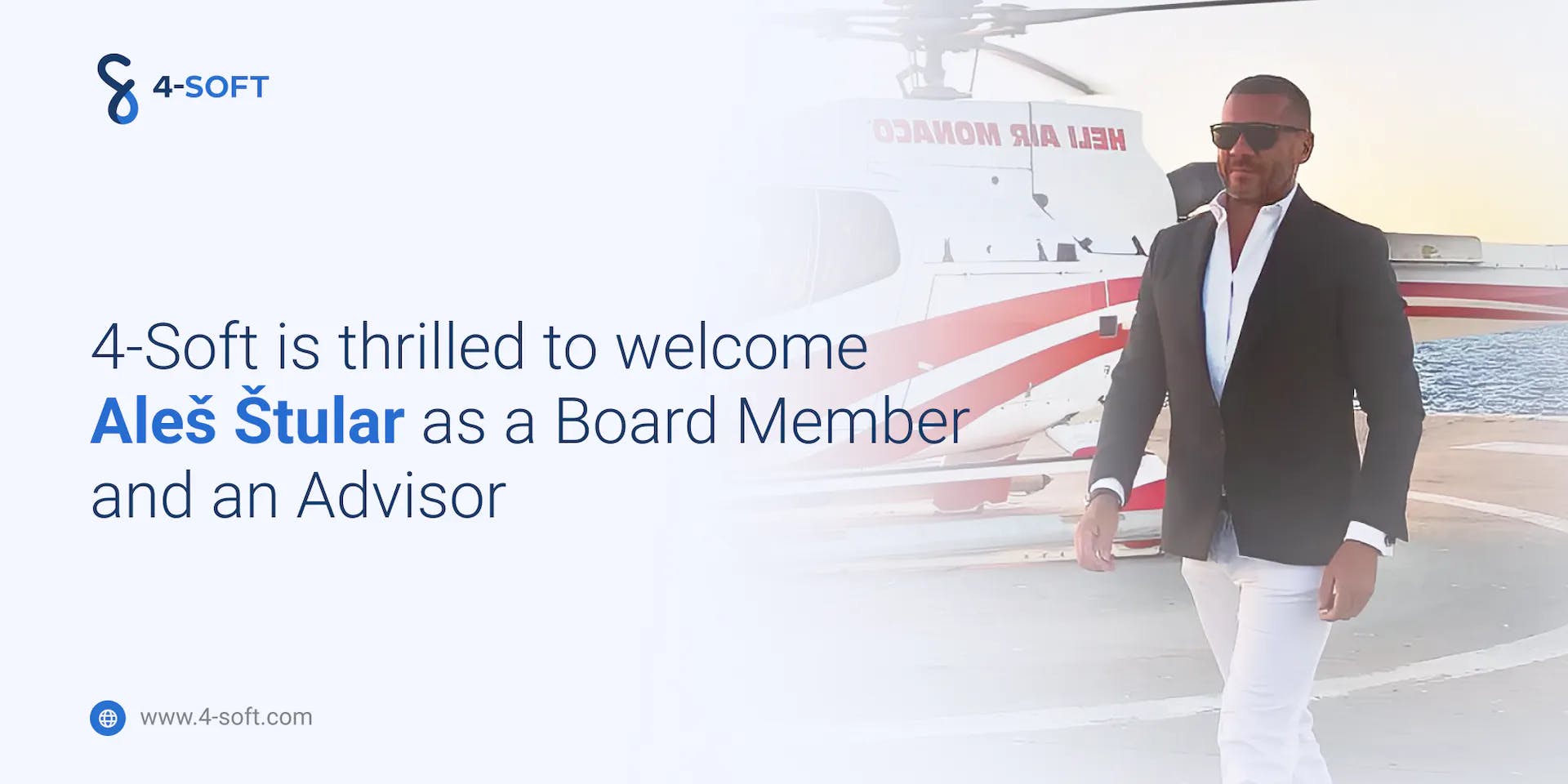 4-Soft welcomes Aleš Štular as a Board member and advisor.