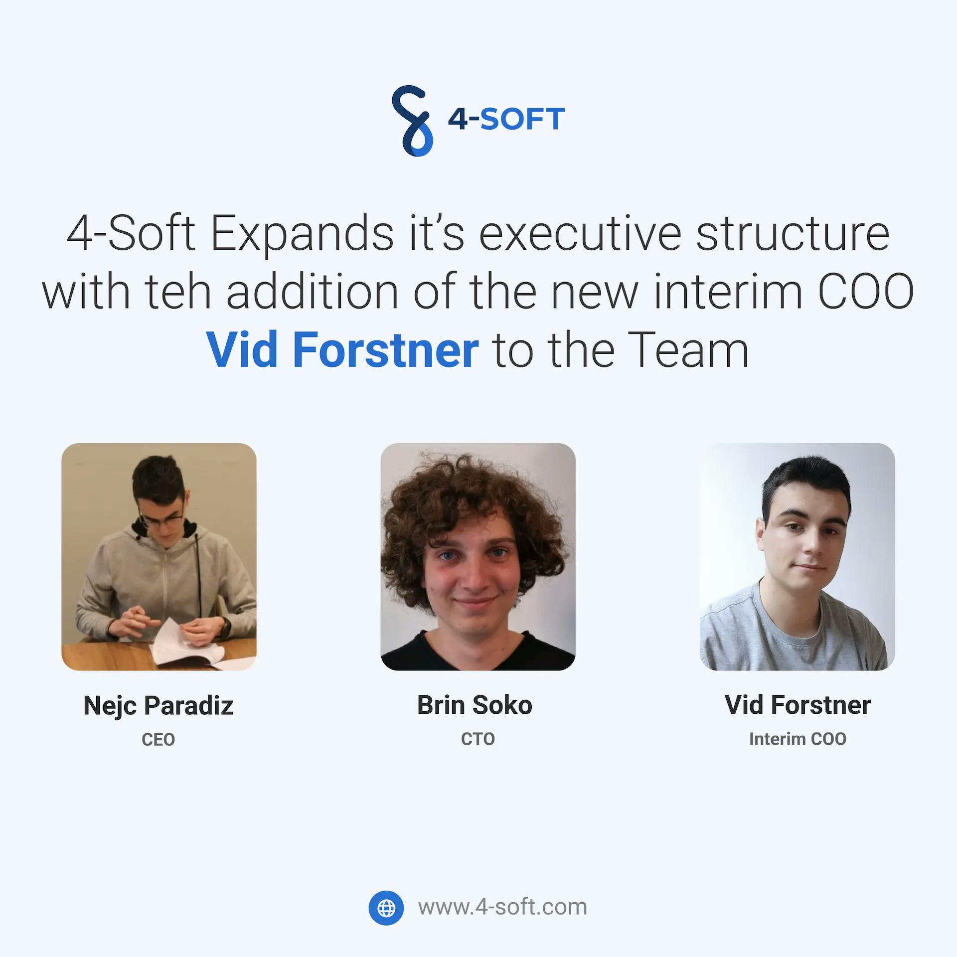 4-Soft welcomes Vid Forstner as Interim COO.